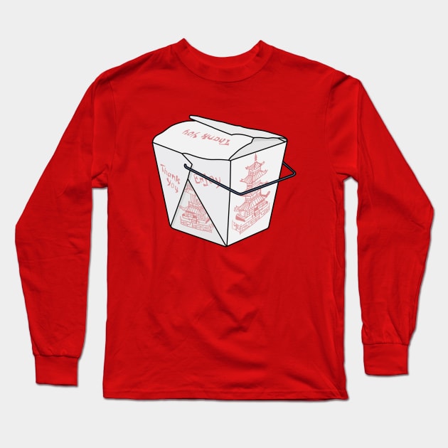 Take Away Food Box Long Sleeve T-Shirt by DiegoCarvalho